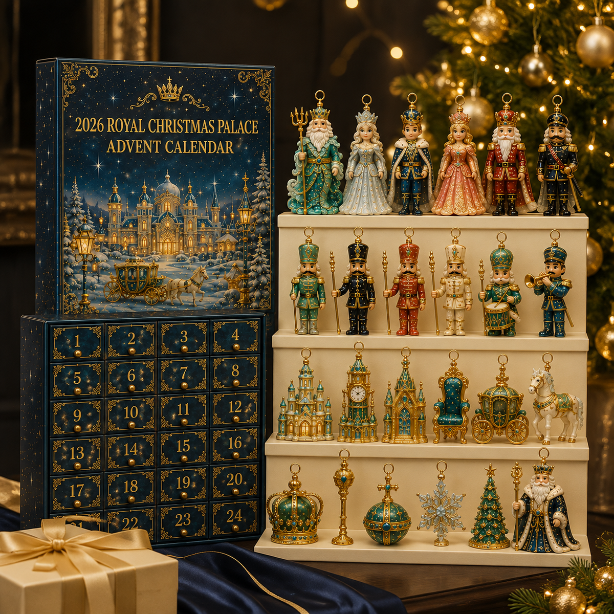 🎉2026 Royal Christmas Palace Luxury Countdown Gift Set