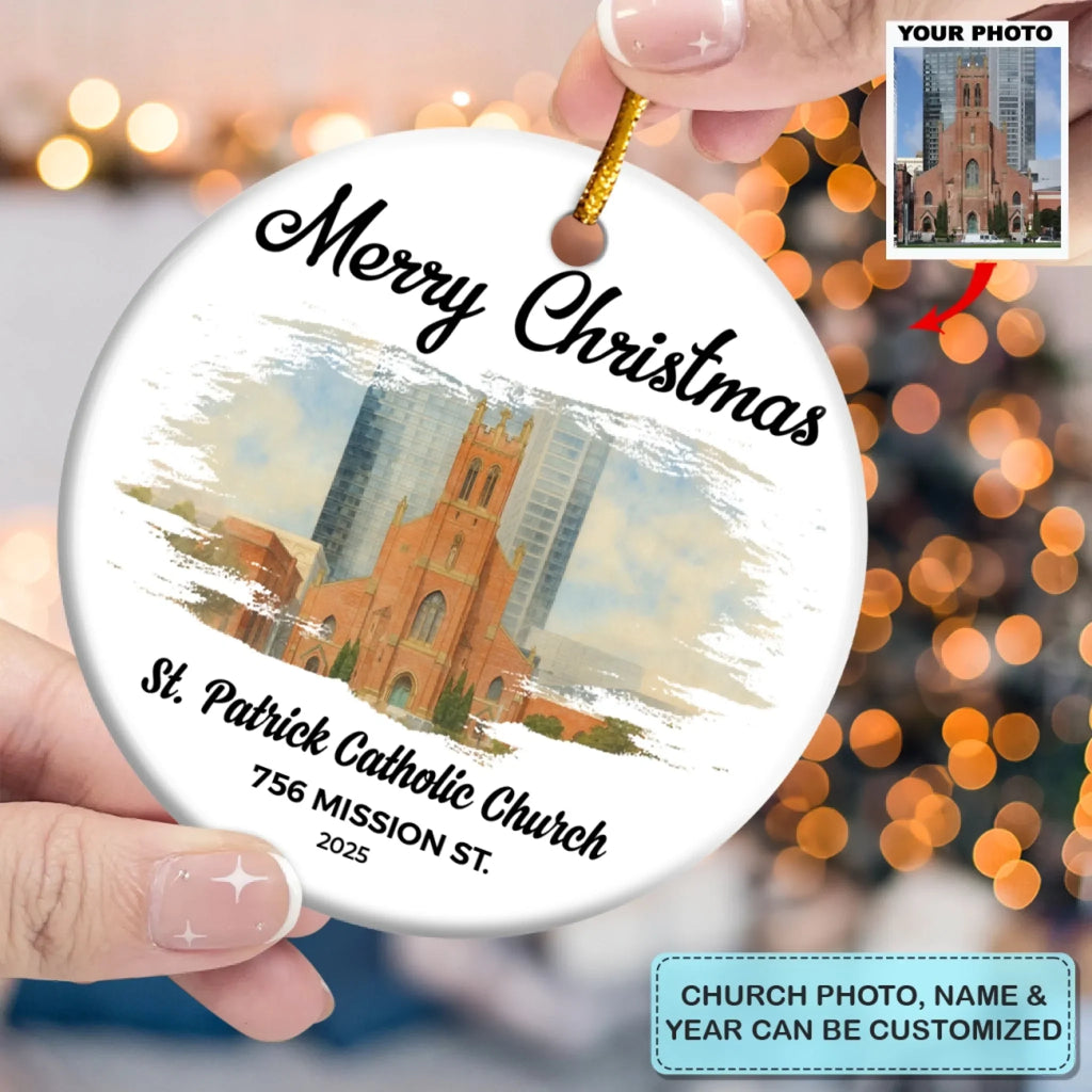 A Blessed 2025 - Ceramic Ornament - Christmas Gift For Family Members AGP0HT037