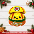Sports Dumpling Squishy Style - Personalized Custom Shape Mica Ornament - Christmas Gift For Friends, Family