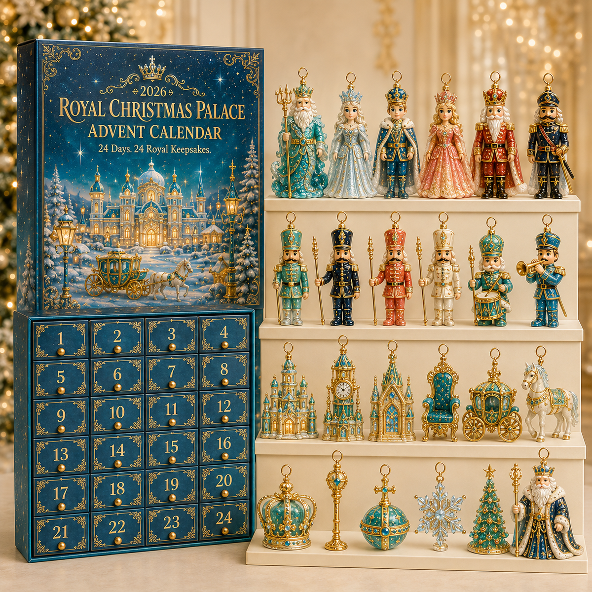 🎉2026 Royal Christmas Palace Luxury Countdown Gift Set
