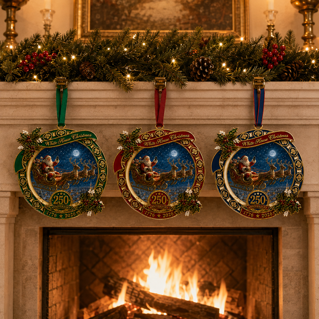🎉250th Anniversary Edition Santa's Sleigh Scene Ornament