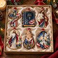 Blessed America Acrylic Ornament Gift Set NCU0HT156