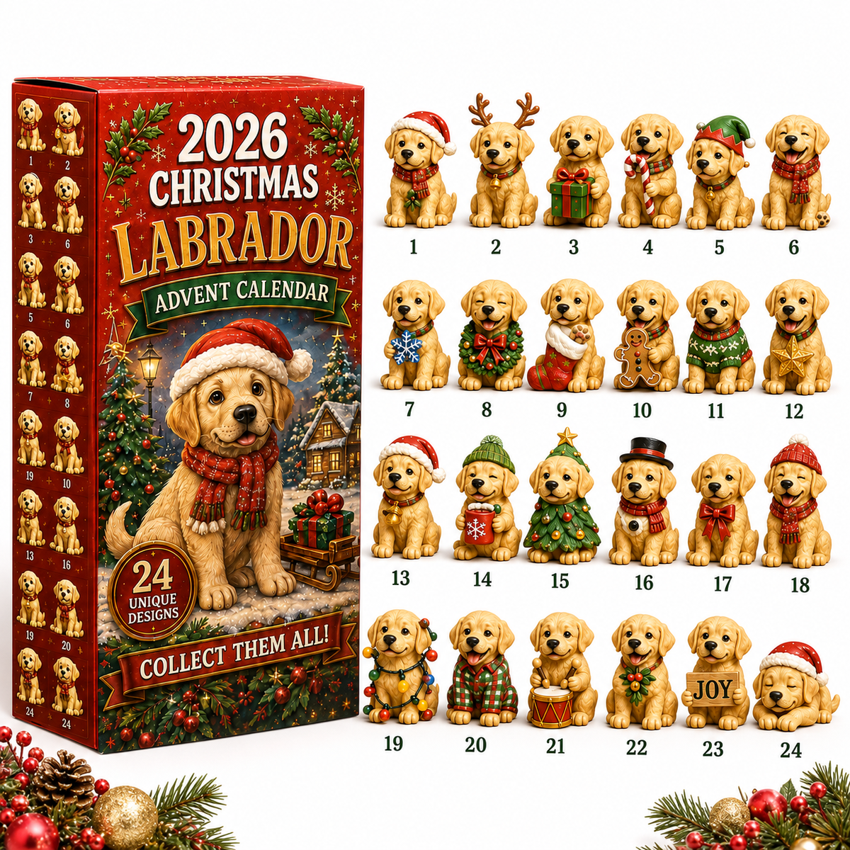 ❤️🔥Last 30pcs🔥❤️Labrador Advent Calendar