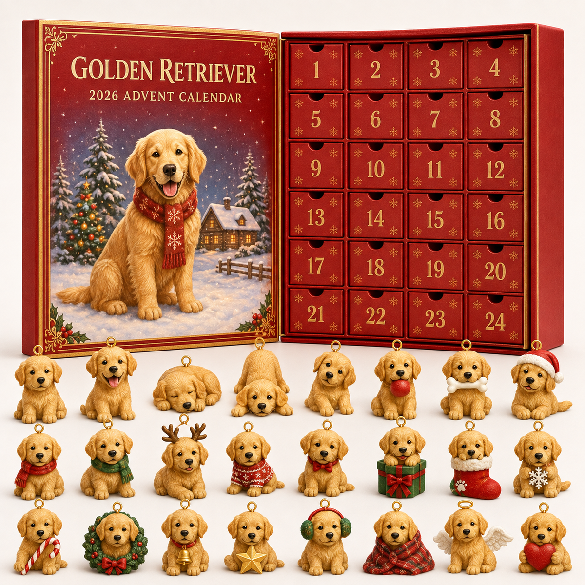 ❤️🔥Last 30pcs🔥❤️Golden Retriever Advent Calendar