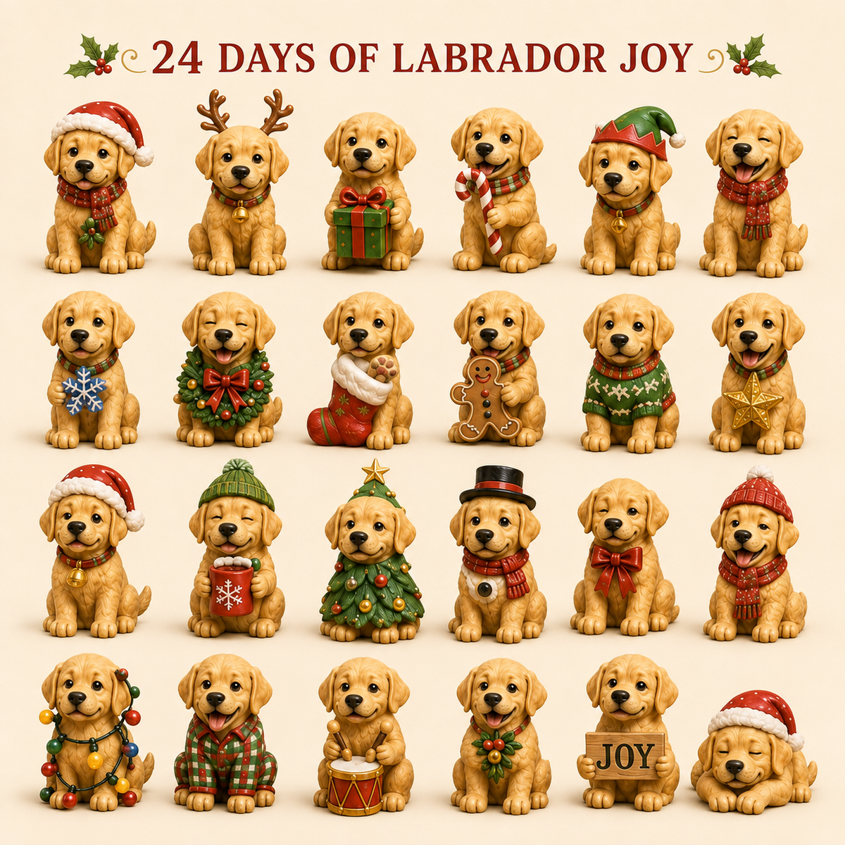 ❤️🔥Last 30pcs🔥❤️Labrador Advent Calendar