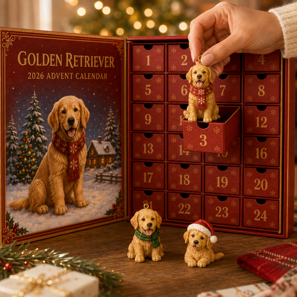 ❤️🔥Last 30pcs🔥❤️Golden Retriever Advent Calendar