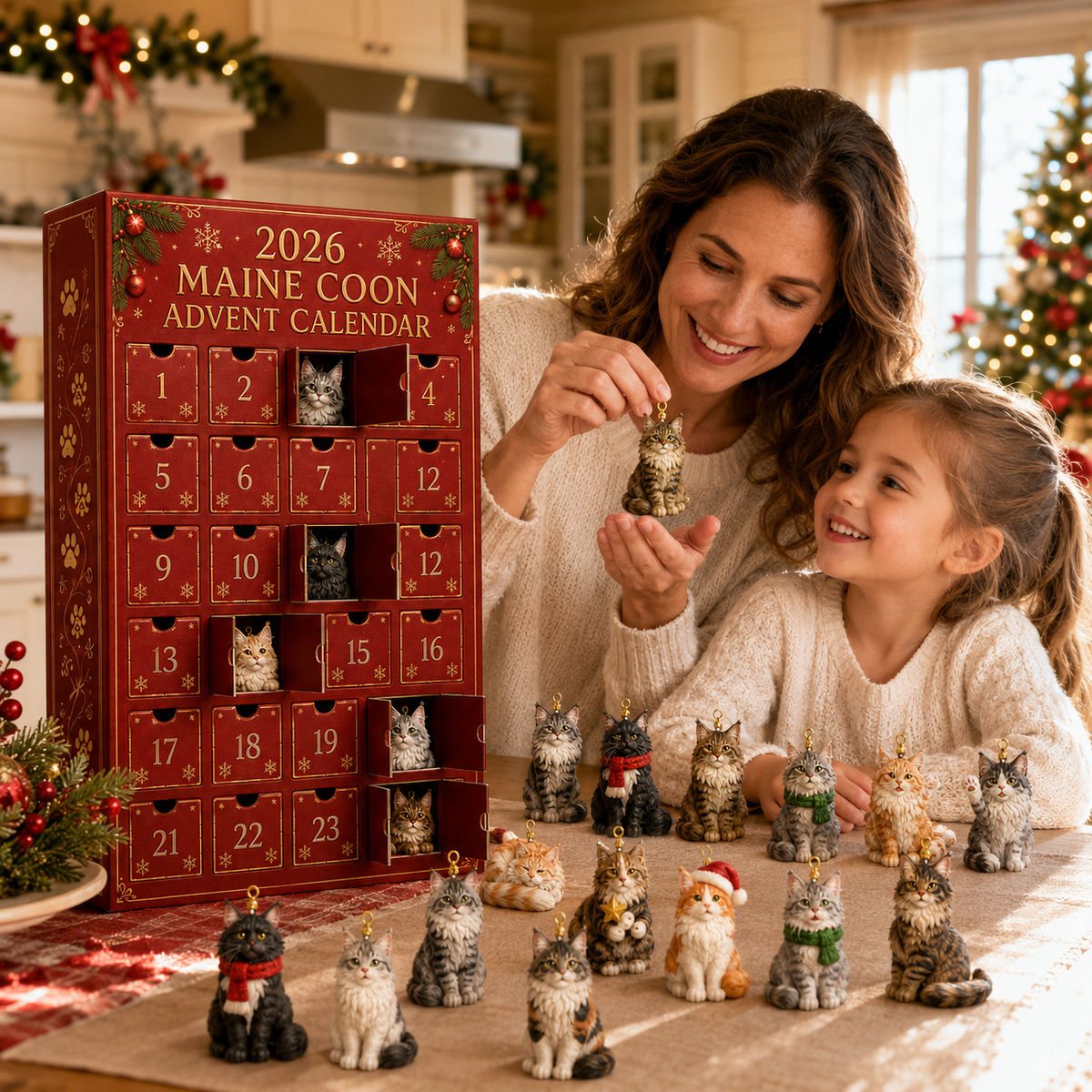 ❤️🔥Last 30pcs🔥❤️Maine Coon Advent Calendar