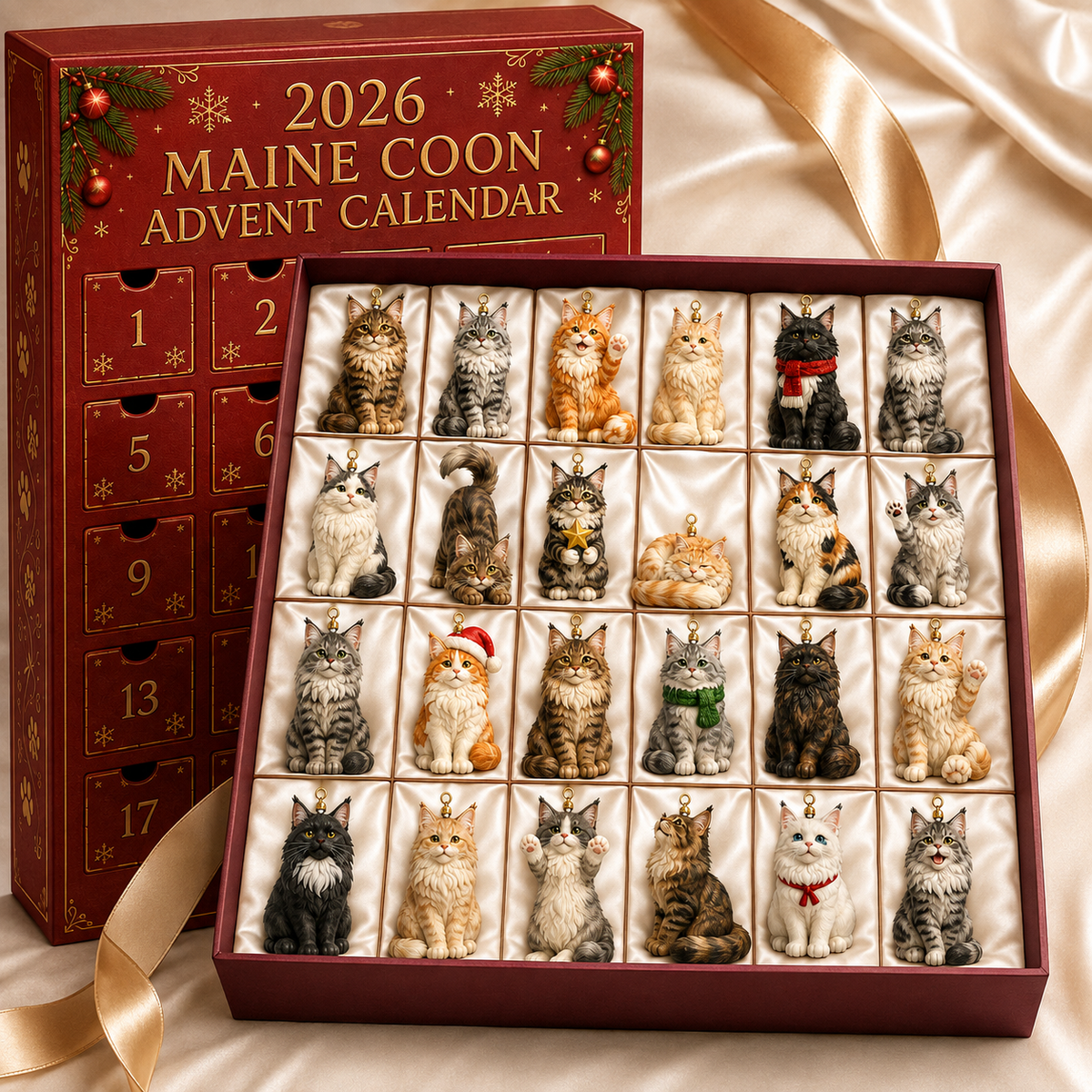 ❤️🔥Last 30pcs🔥❤️Maine Coon Advent Calendar