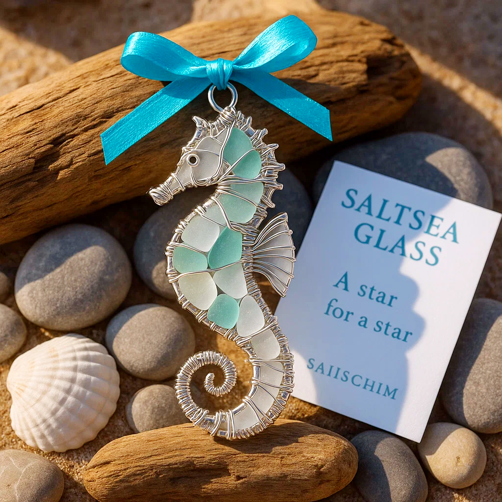 ❤️🔥Last 30pcs🔥🌊 Handmade Sea Glass Ocean Ornament