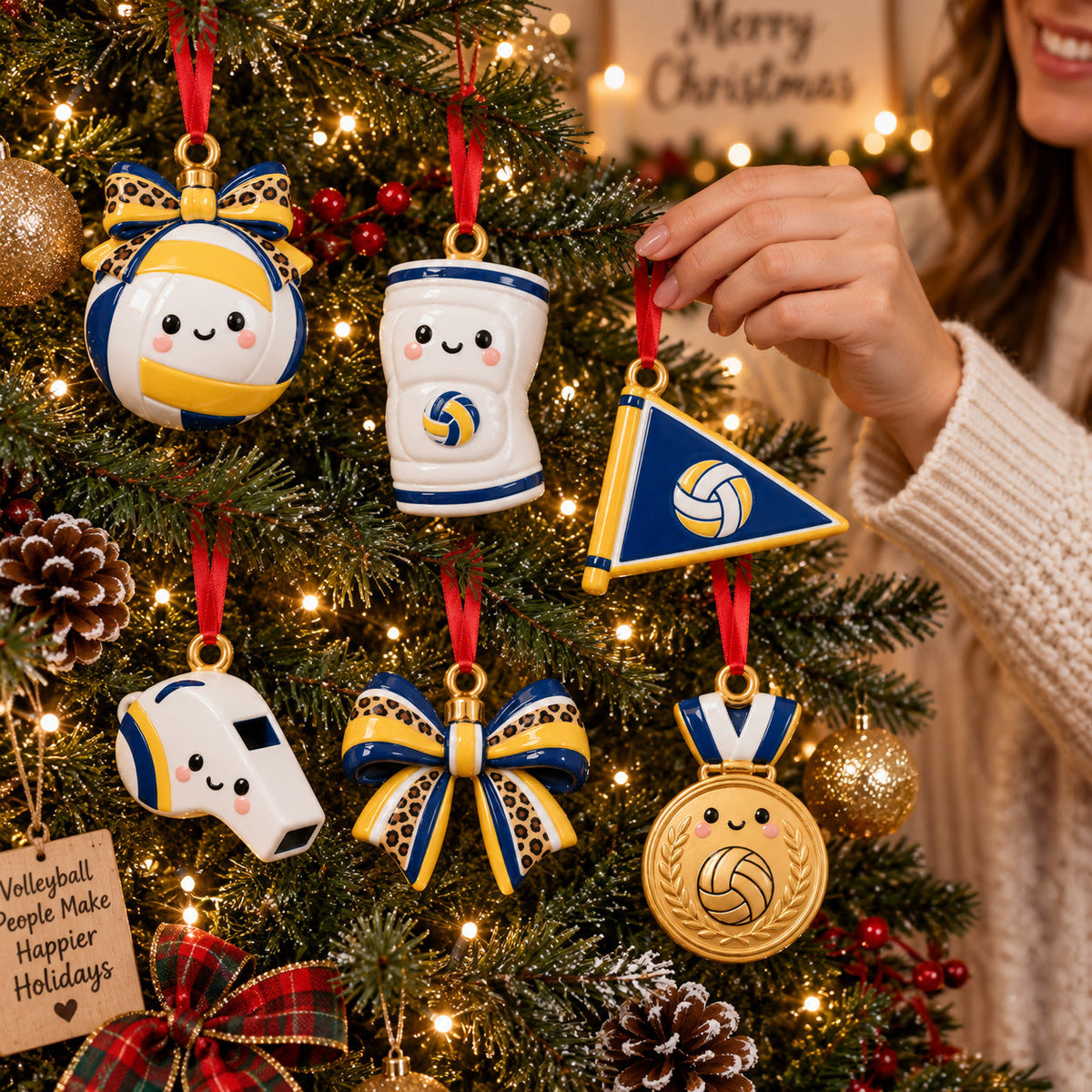Volleyball Mom Ornament Gift Set NCU0HT149