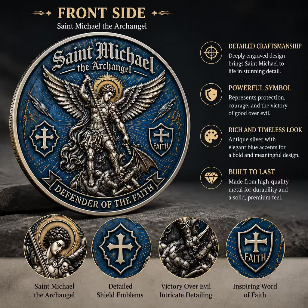 🔥Last 100pcs🔥Saint Michael Archangel Challenge Coin
