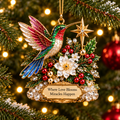 Hummingbird Christmas Ornament  –  Festive Bird Keepsake Collection, Elegant Holiday Gift for Mom, Grandma & Hummingbird Lovers