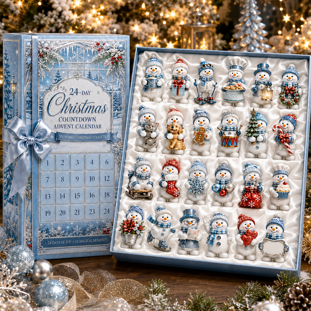 🔥24-Day Christmas Countdown Advent Calendar – Snowman Christmas Series