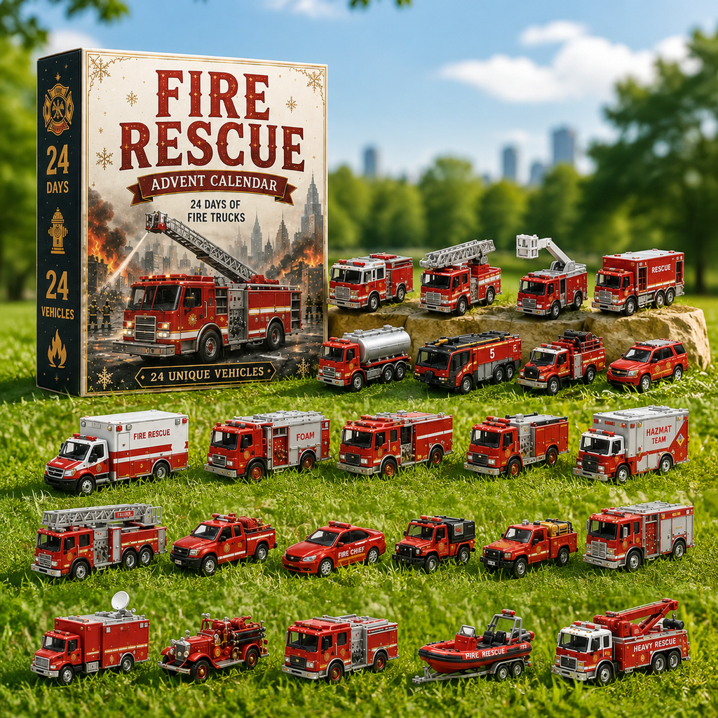 ❤️last 30pcs🔥🚒Fire Rescue 24-Day Advent Calendar