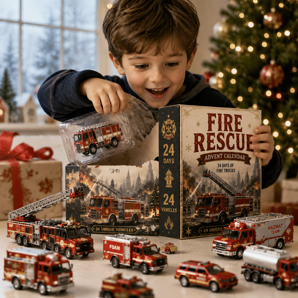 ❤️last 30pcs🔥🚒Fire Rescue 24-Day Advent Calendar